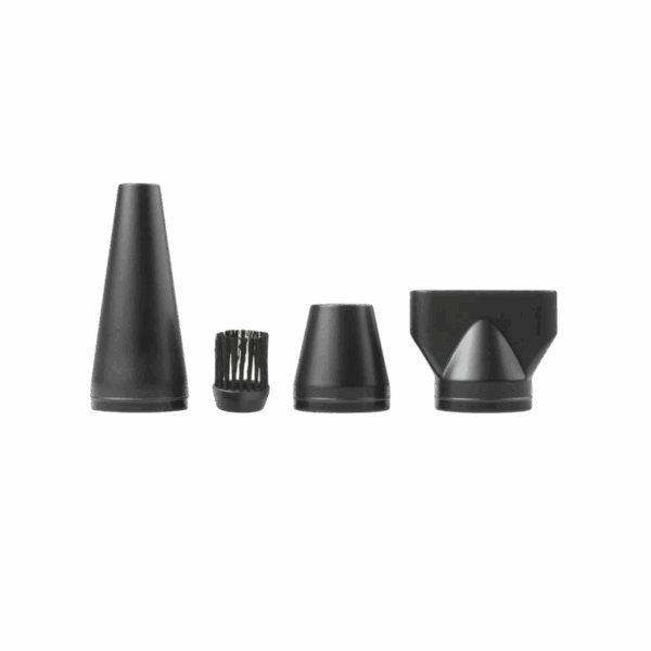 Image des accessoires fournis avec le souffleur nettoyant cheveux sans fil de la marque Sthauer