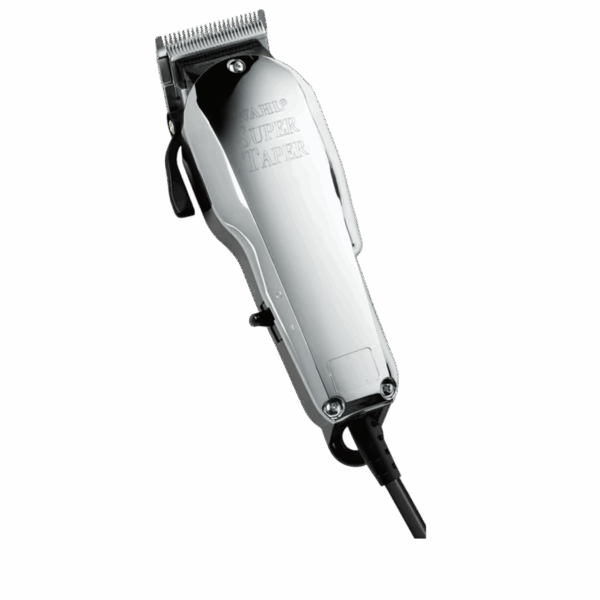 Tondeuse de coupe Wahl Super Taper Chrome filaire pour coiffeurs professionnels