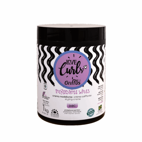 Image de face de la Crème coiffante Incredible Waves – Cheveux ondulés de Griffus