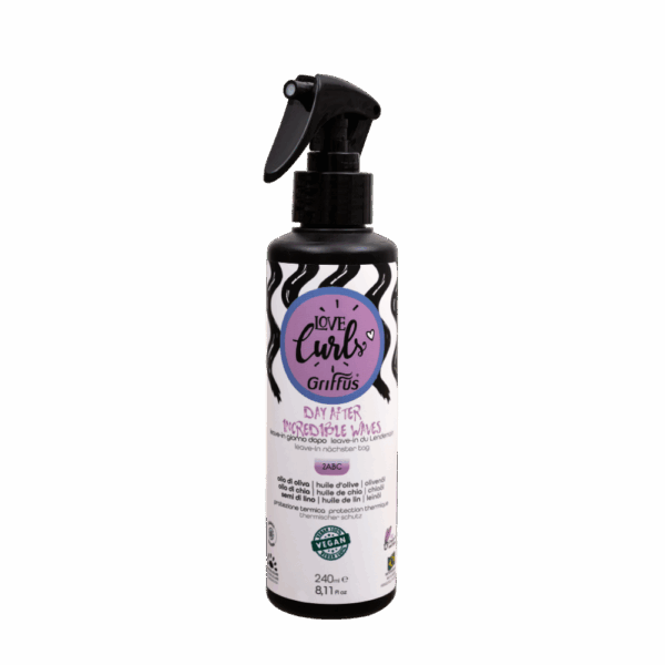 Image de face du Spray réactivateur de boucles Day After pour Cheveux ondulés de Griffus