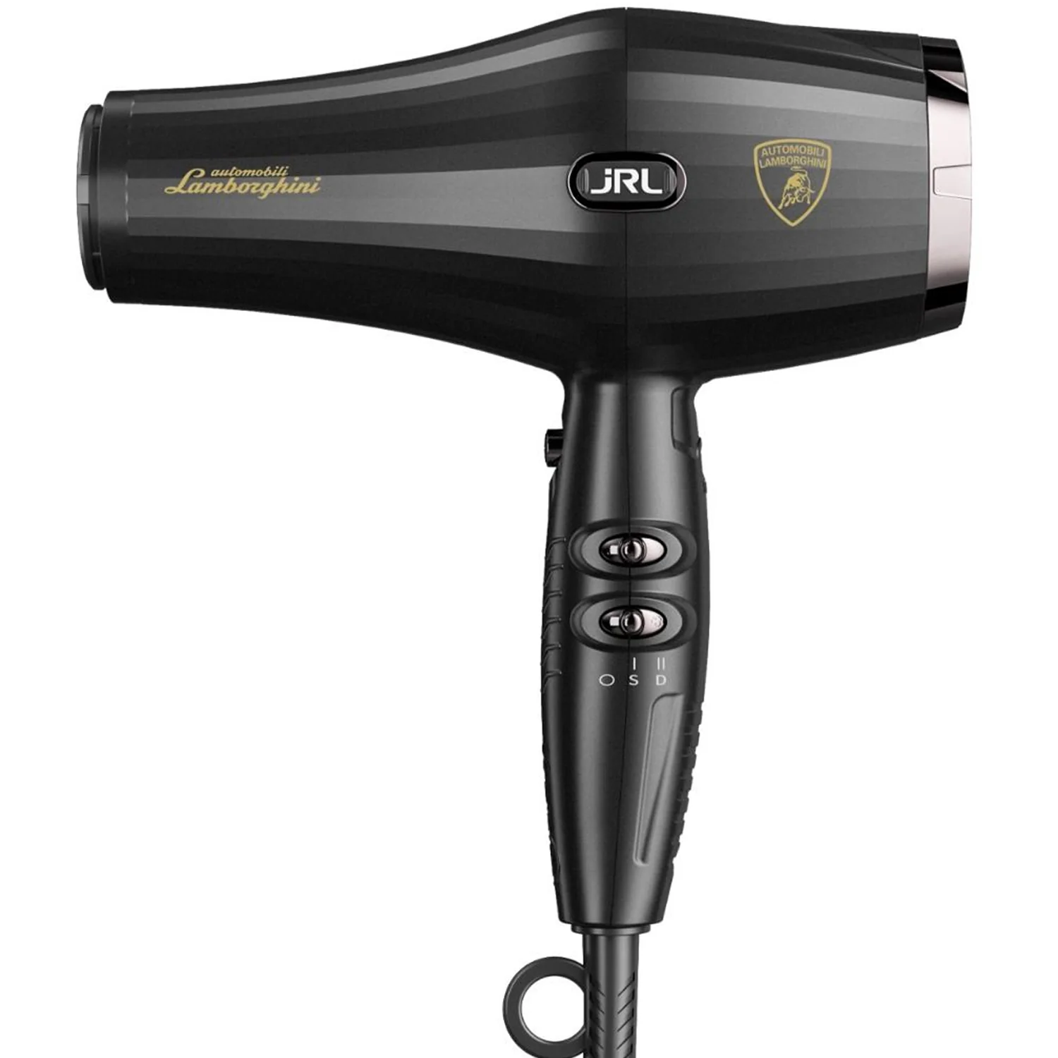 Photo du Sèche cheveux noir de la marque JRL x Lamborghini modèle Forte Pro
